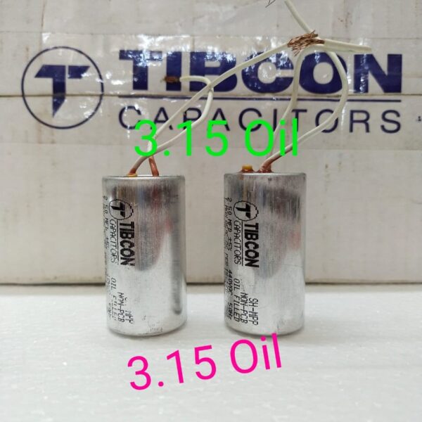Tibcon Oil 3.15 mfd Capacitor Pack of 50