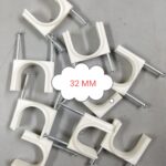 32mm Cable Clip Double Nail Gitti Packet Pack of 50