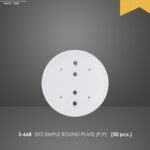 3x3 Simple Round Plate Ceiling Rose Pack of 50