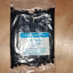 100mm Nylon Zip Cable Tie Black Pack of 100