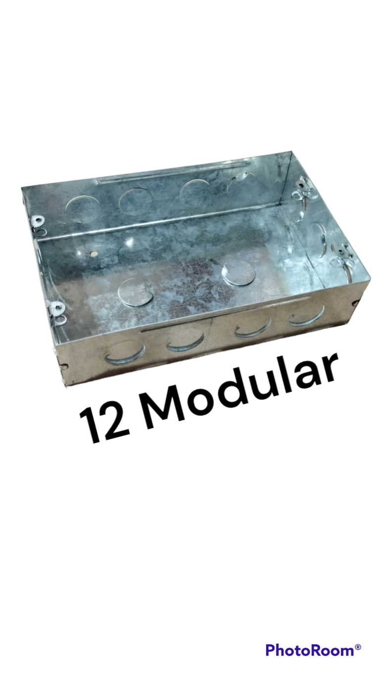 12 Modular GI Metal Cancelled Box Pack of 5 - KRISHNA LIGHT HOUSE