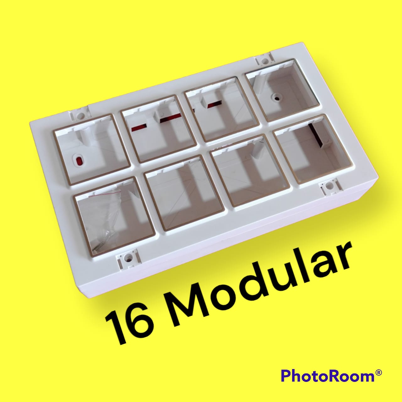 Krishna-16M-Silverline-Surface-Gang 16 Modular Silverline Surface Gang Box MountingBox Pack of 5 - Image 1