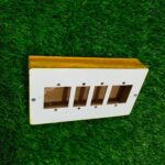 4Way 2+2 Wooden Switch board Open Box Pack of 10