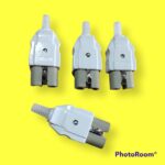 2pin Flat Iron Top Connector White Pack of 10