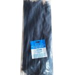 300 mm Nylon Zip Cable Tie Black Pack of 100