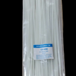 400 mm Nylon Zip Cable Tie White Packet of 100