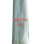 450 mm Nylon Zip Cable Tie White Packet of 100