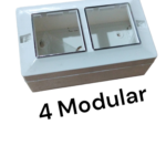 4 Modular Silverline Surface Gang Box MountingBox Pack of 10