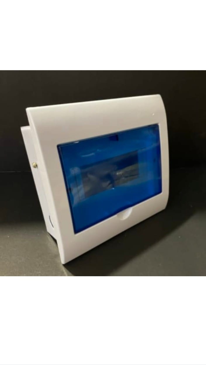Krishna-6x8 Glass-Blue-MCB-Box-MountingBox 6x8 Mcb Glass Door Wall Mounting Box Pack of 1 - Image 1
