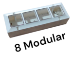 8 Modular Silverline Surface Gang Box MountingBox Pack of 10