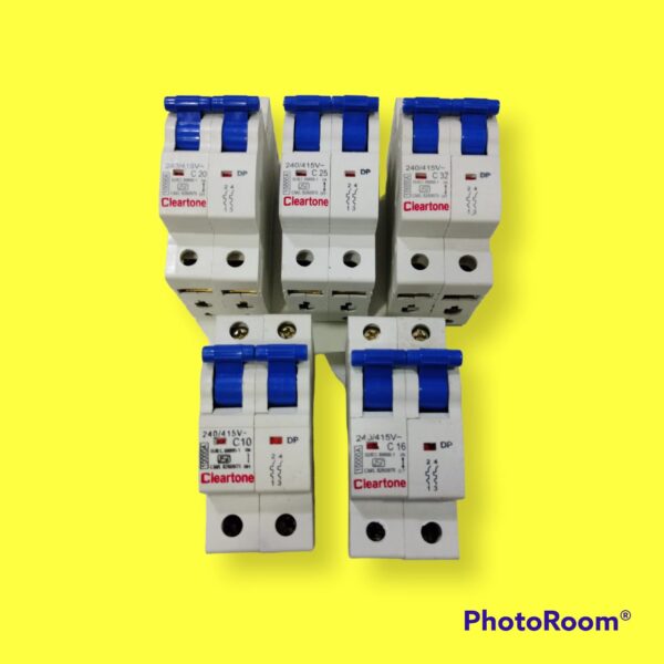 ClearTone DP-20A Mcb Double Pole Pack of 6