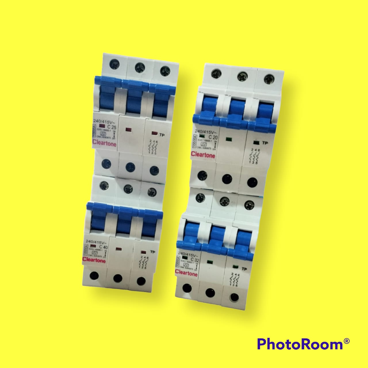 Krishna-ClearTone-TP-20A-25A-32A-40A-ThreePole-MCB ClearTone TP 20A Three Pole Mcb Pack of 4 - Image 1