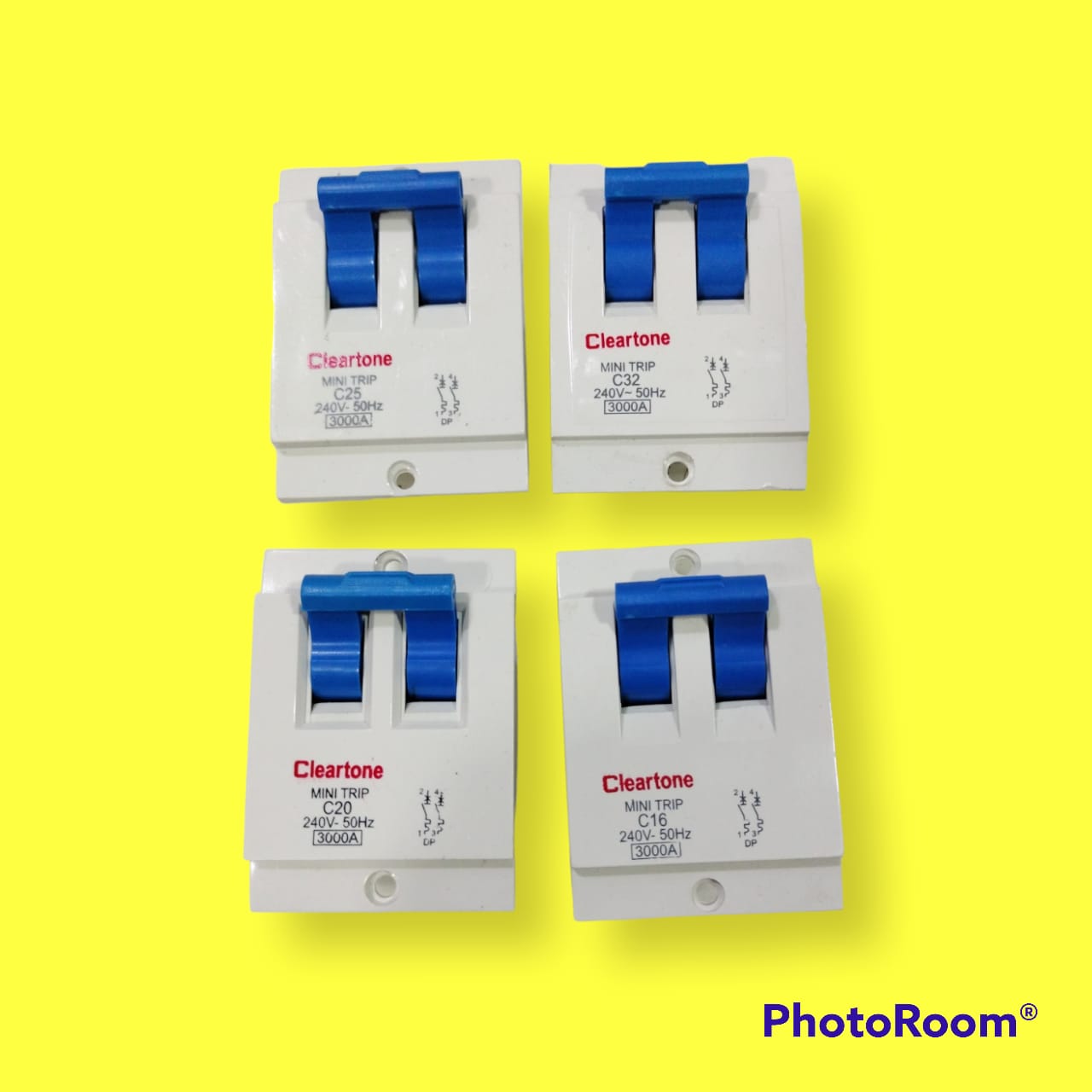 Krishna-ClearTone-Tiny-DP-10A-16A-20A-25A-32A-MCB ClearTone Tiny DP 10A-Mcb Double Screw Type Pack of 6 - Image 1