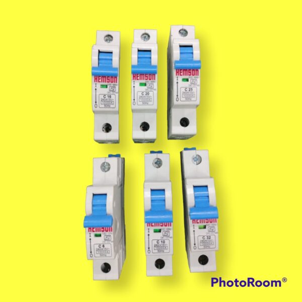 Hemson SP-10A Mcb Single Pole Pack of 12