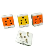 6A Janak 5 Pin Flat Multi Plug Color Pack of 10