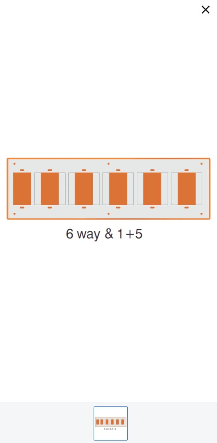 Krishna-PVC-10x4-6Way-OpenMountingBox2 10x4 6Way Open Switch board Brown Pack of 20 - Image 1