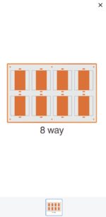 6x8 8Way Open Switch board Brown Pack of 20