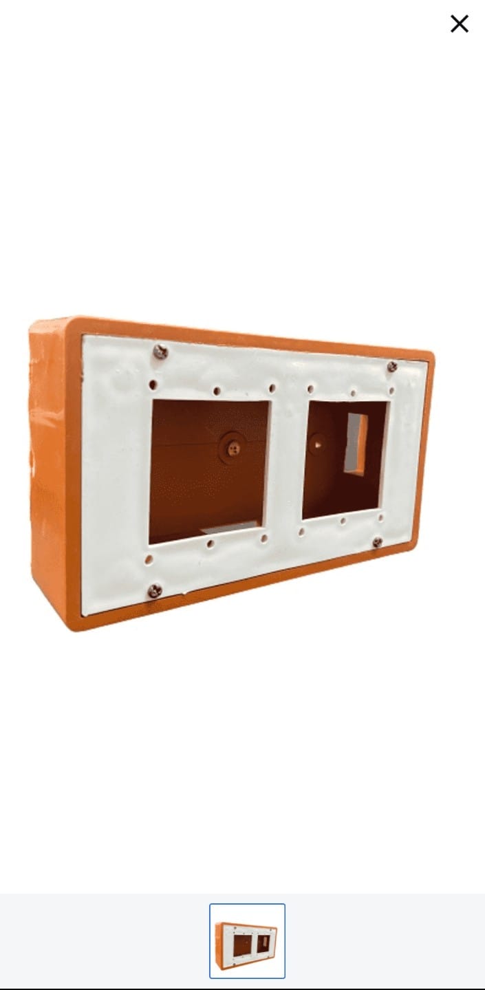 Krishna-PVC-S.P-2Way-OpenMountingBox1 16A S.P 2Way Pvc Open Switch board 1+1 Pack of 20 - Image 1