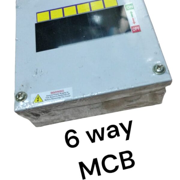 6-Way Mcb Single SPN Metal Box Cancelled Box Pack of 1