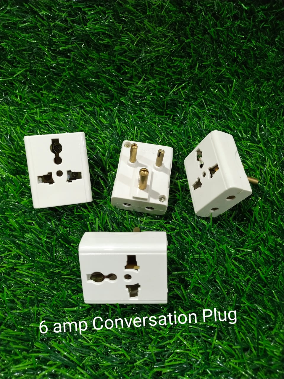 Krishna-Spice-Conversation-6A-5Pin-MultiPlug 6A Spice Conversation 5 Pin Flat Multi Plug Pack of 20 - Image 1