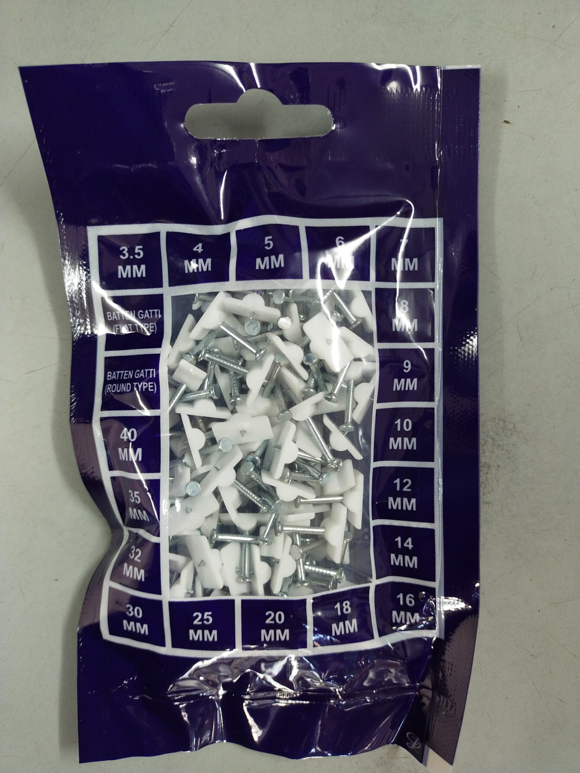 OVAL-PVC-Gitti Cassing Oval BF Clip Gitti Packet Pack of 100 - Image 1