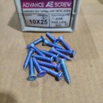 10x25 Csk Philips Screw Crome Pack of 500