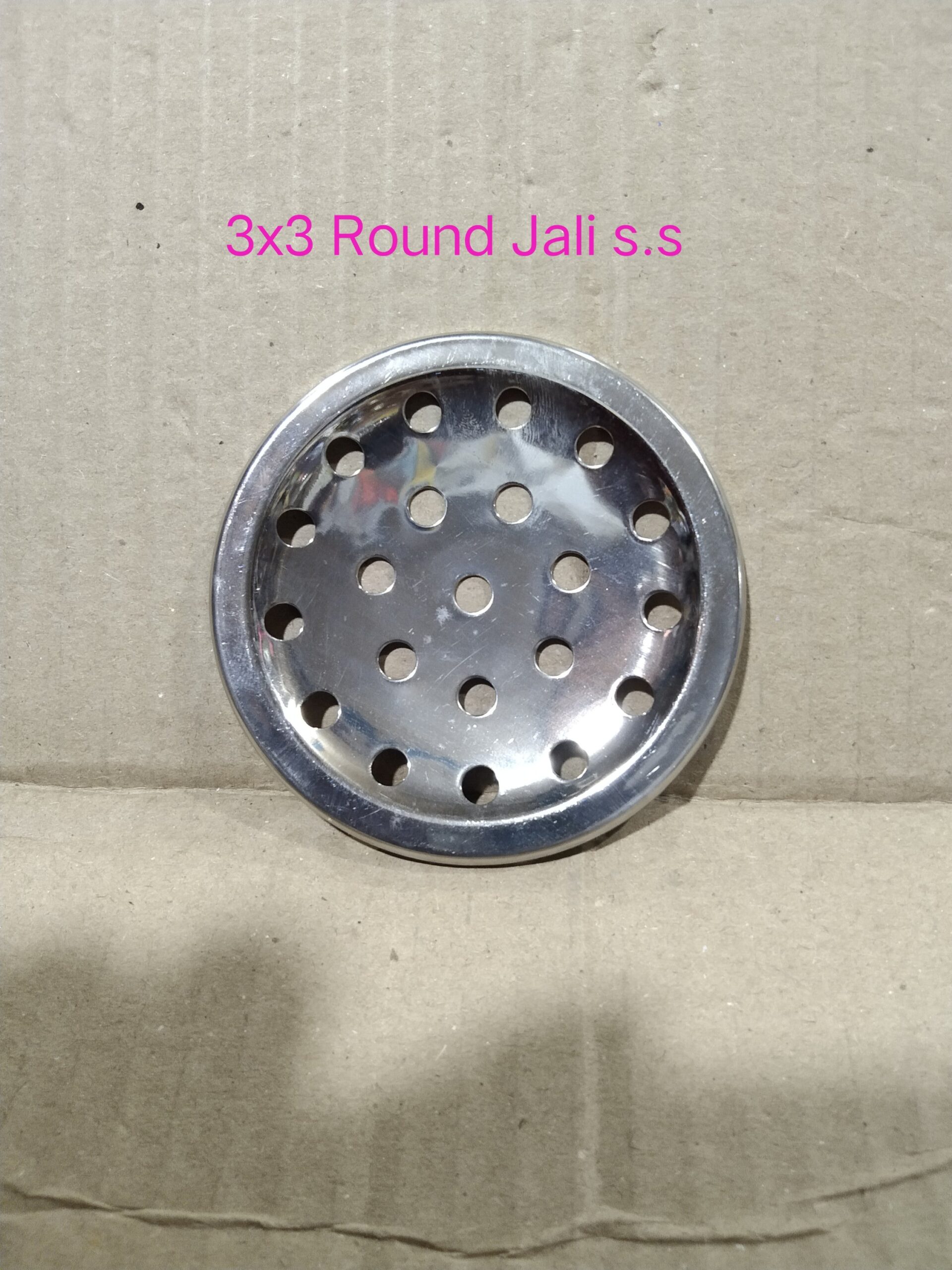 131910-scaled.jpg 3x3 Round Jali S.S Pack of 12 - Image 1