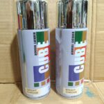 CUBE Bright Chrome Spray Colour Paint Pack of 12