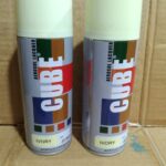 CUBE Ivory Spray Colour Paint Pack of 12