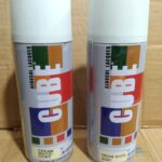 CUBE Cream White Ivery Spray Colour Paint Pack of 12