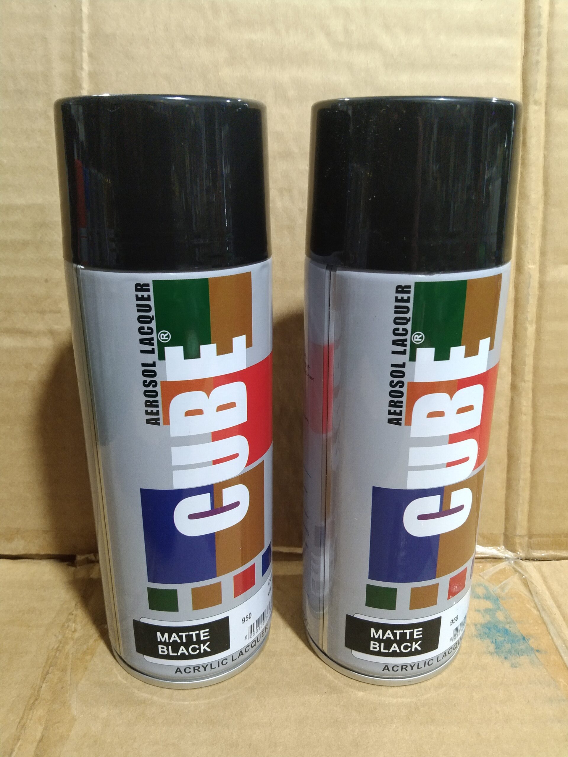 IMG_20240816_210113-scaled.jpg CUBE Matte Black Spray Colour Paint Pack of 12 - Image 1