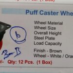 A-39 1.5 inch Puff Caster Wheel Pack of 12