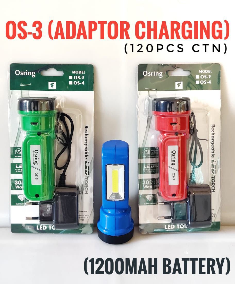 1000009323.jpg OS-3 Rechargeable Torch Light Pack of 5 - Image 1
