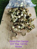 20mm Pati Clamps 3/4" Pipe Fitting Packet Of 144