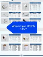40mm Upvc Union 1.1/2" Pack of 10 - Image 2