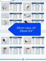 20mm Upvc 45° Elbow 3/4" Pack of 50 - Image 2