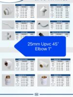 25mm Upvc 45° Elbow 1" Pack of 30 - Image 2