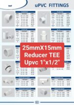 25 mm x 15 mm Tee Upvc Redu. 1x1/2" Pack of 25 - Image 2