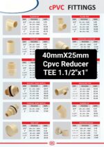 40mm X 25mm Tee Reducer 1.1/2x1" Cpvc Pack of 20 - Image 2