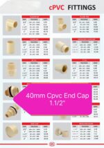 40mm End Cap Cpvc 1.1/2" Pack of 25 - Image 2