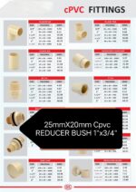 25 mm X 20 mm Cpvc Bush Reducer 1x3/4" Pack of 100 - Image 2