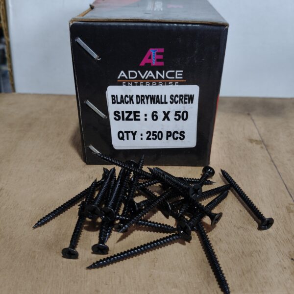 6x50 Black POP Drywall Screw Pack of 250