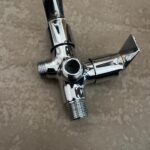 15 mm 2In1 Angle Water Tap Cock Brass Queen Chrome Finish Box Pack 2 Pic