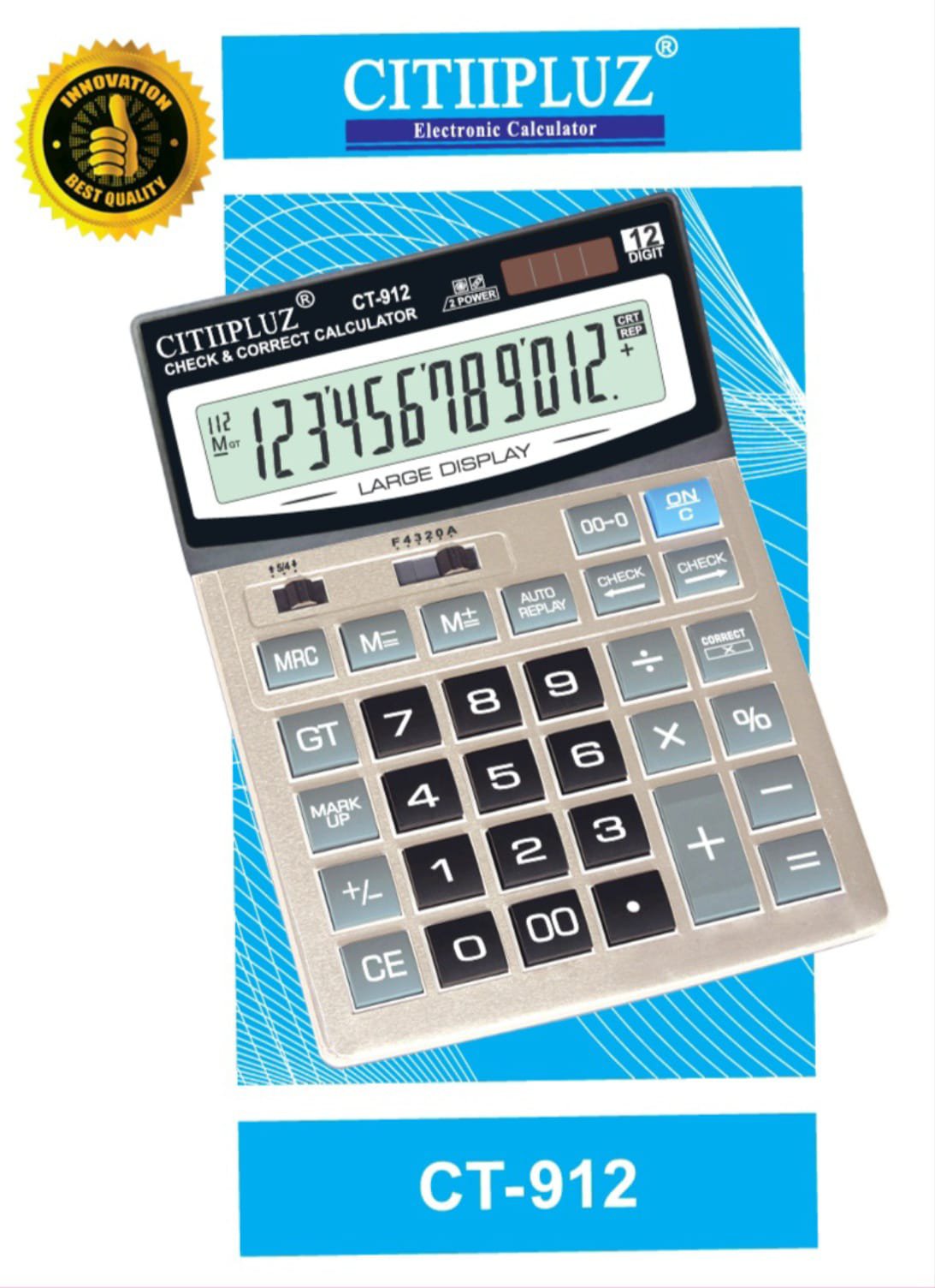 2025/12/1003188659.jpg Electronic CT-912 Calculator Pack of Box 1 - Image 1