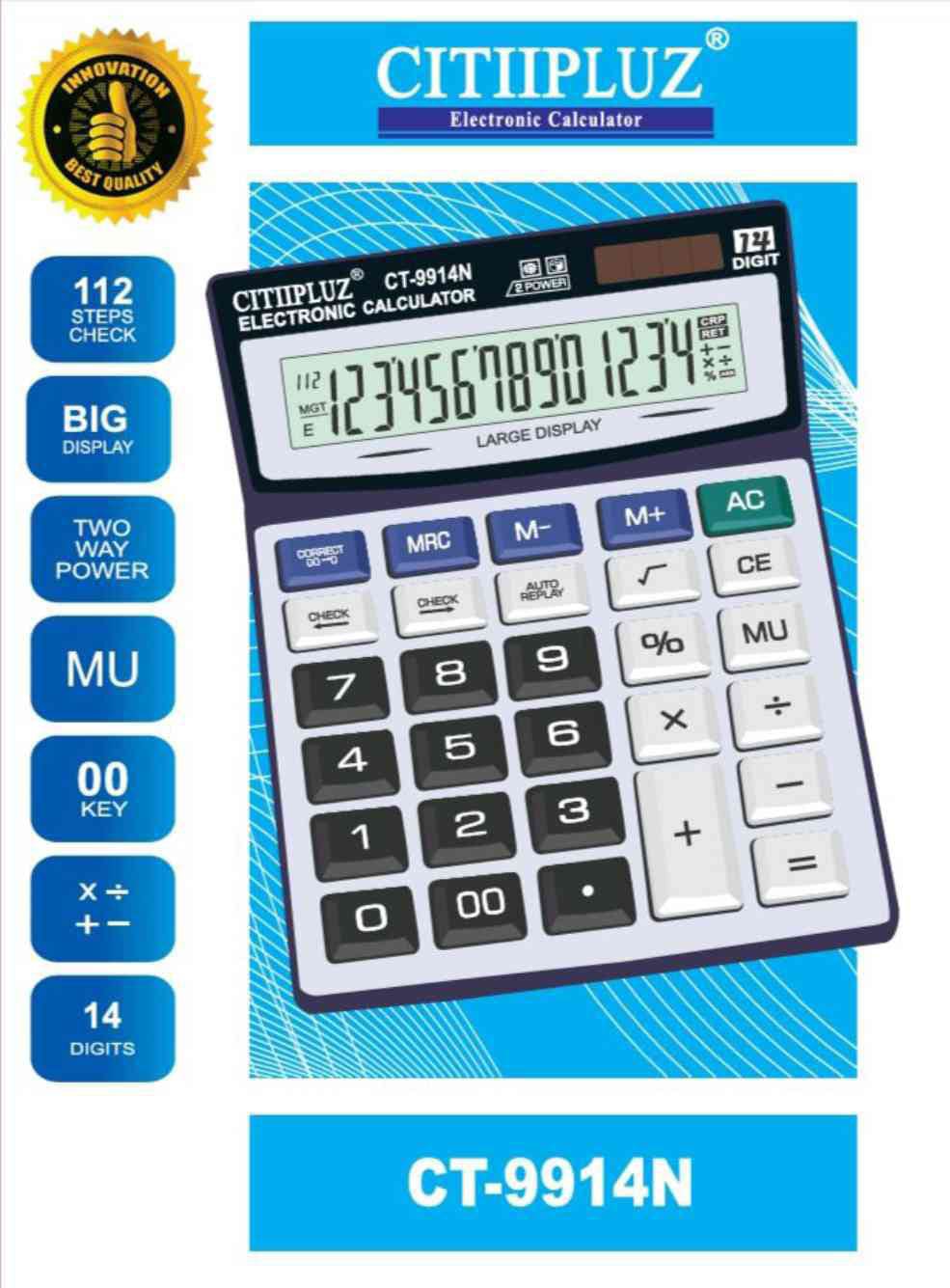 2025/12/1003188663.jpg Electronic CT-9914N Calculator Pack of Box 1 - Image 1
