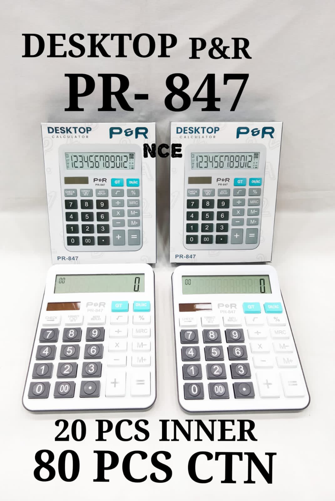 2025/12/1003188899.jpg Electronic Desktop PR-847 CALCULATOR Pack of 20 pic - Image 1