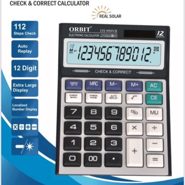 Electronic ORBIT OT-999VII Calculator Pack of Box 1