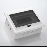 16x18 Push Buttan Mcb Black Glass Door Wall Mounting Electric Box Pack of 1