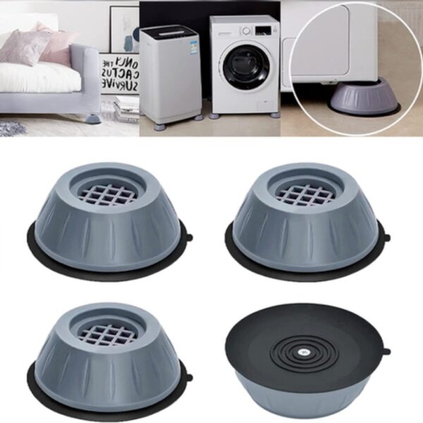 Washing Machine Vibration Pads Stand Adjustment Rubber 4pic Set