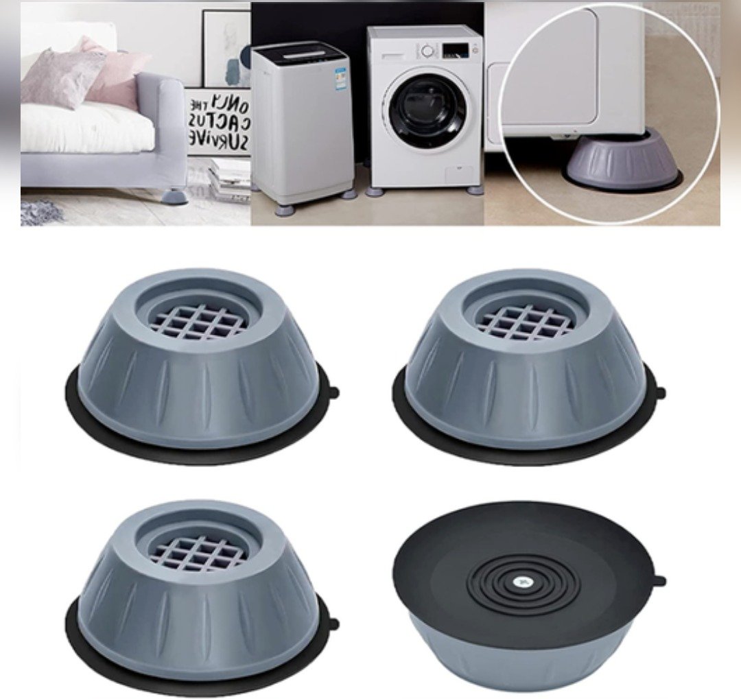 2026/03/1003920092.jpg Washing Machine Vibration Pads Stand Adjustment Rubber 4pic Set - Image 1